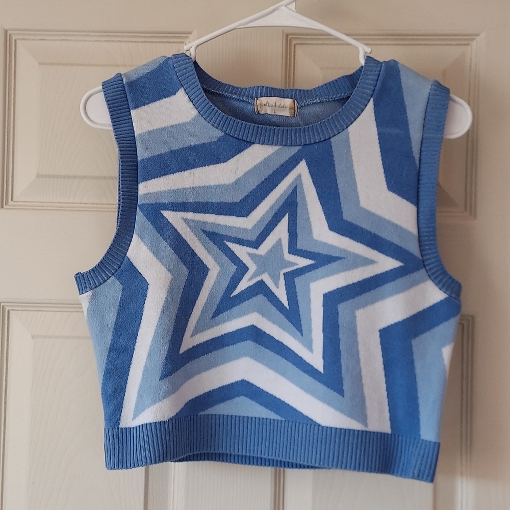 Altar'd State Blue Star Top